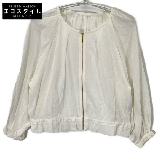 ANAYI アナイ 10231710 23年製 ﾎﾜｲﾄ ｺｯﾄﾝﾎﾞｲﾙｷﾞｬｻﾞｰﾌﾞﾙｿﾞﾝ ジャケット 36