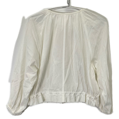 ANAYI アナイ 10231710 23年製 ﾎﾜｲﾄ ｺｯﾄﾝﾎﾞｲﾙｷﾞｬｻﾞｰﾌﾞﾙｿﾞﾝ ジャケット 36