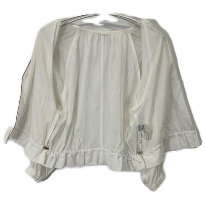 ANAYI アナイ 10231710 23年製 ﾎﾜｲﾄ ｺｯﾄﾝﾎﾞｲﾙｷﾞｬｻﾞｰﾌﾞﾙｿﾞﾝ ジャケット 36