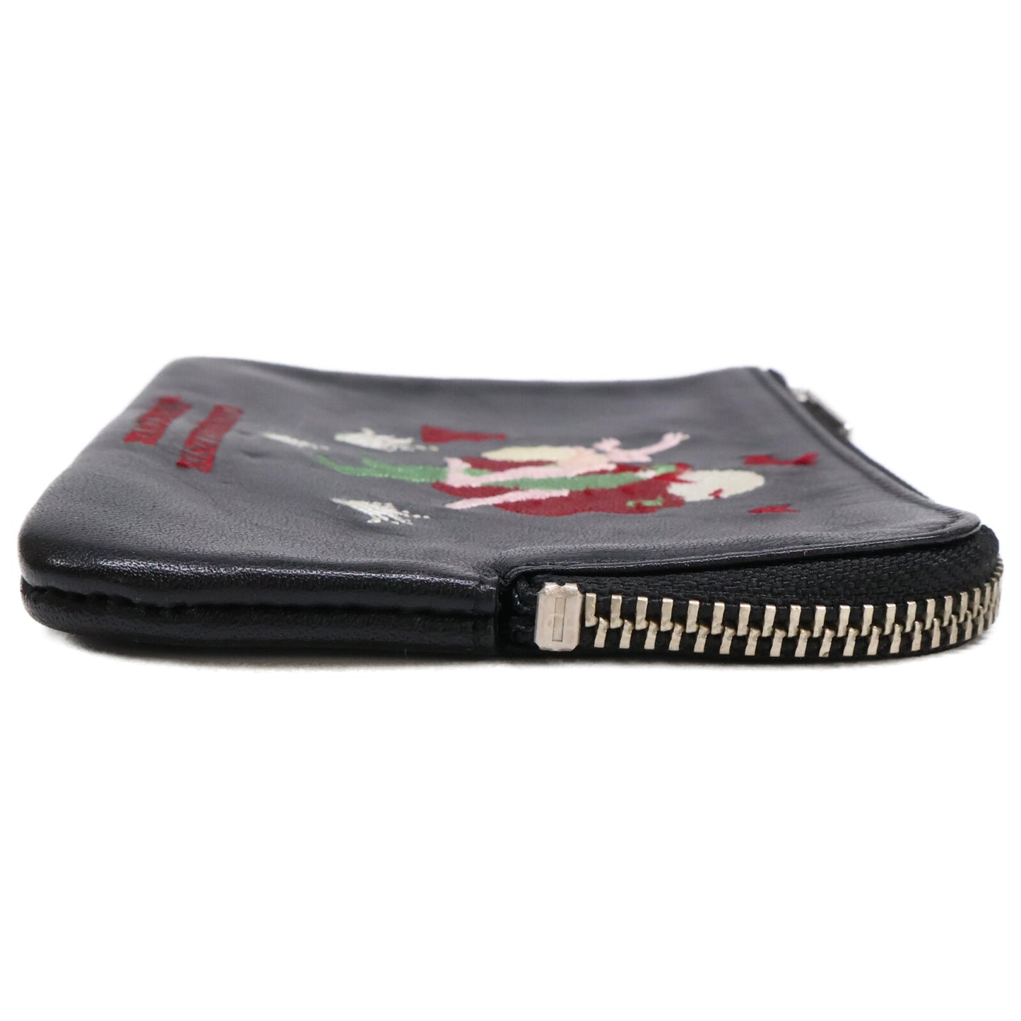 UNDERCOVER アンダーカバー x CARNE BOLLENTE カルネボレンテ 刺繍 L字レザーポーチ コインケース