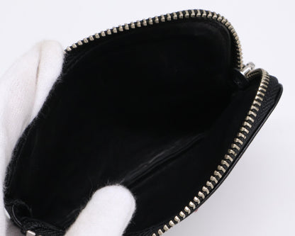 UNDERCOVER アンダーカバー x CARNE BOLLENTE カルネボレンテ 刺繍 L字レザーポーチ コインケース