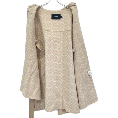 COACH コーチ 11003658 ﾍﾞｰｼﾞｭ ｳｰﾙ×ｶｼﾐﾔ ｼｸﾞﾈﾁｬｰﾗｲﾆﾝｸﾞ ﾍﾞﾙﾃｯﾄﾞｹｰﾌﾟｺｰﾄ コート XS/S