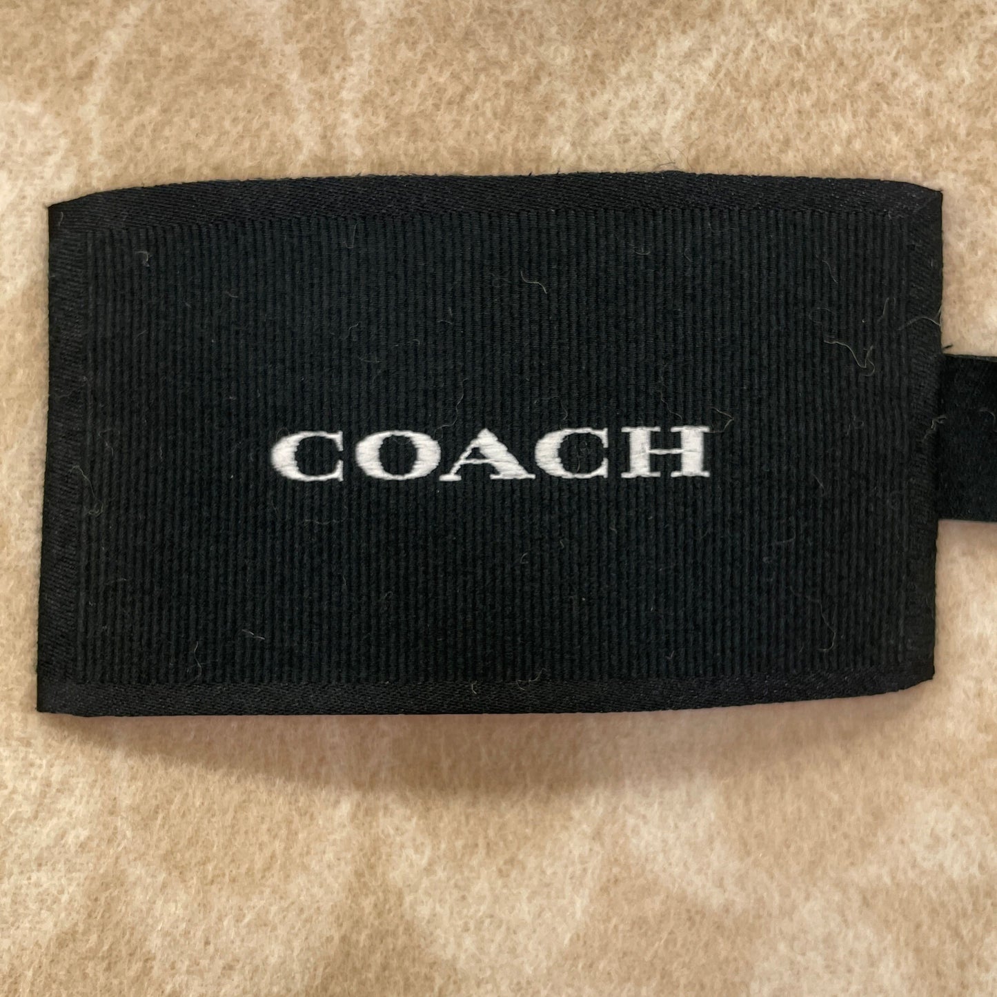 COACH コーチ 11003658 ﾍﾞｰｼﾞｭ ｳｰﾙ×ｶｼﾐﾔ ｼｸﾞﾈﾁｬｰﾗｲﾆﾝｸﾞ ﾍﾞﾙﾃｯﾄﾞｹｰﾌﾟｺｰﾄ コート XS/S