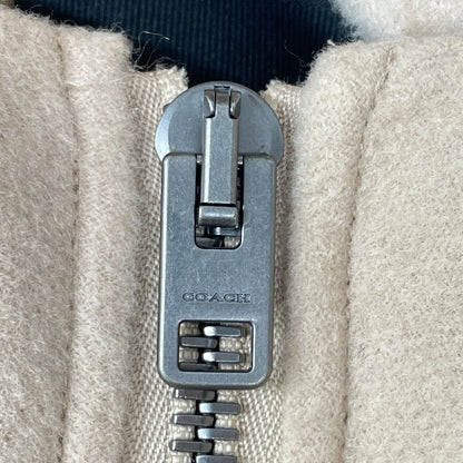 COACH コーチ 11003658 ﾍﾞｰｼﾞｭ ｳｰﾙ×ｶｼﾐﾔ ｼｸﾞﾈﾁｬｰﾗｲﾆﾝｸﾞ ﾍﾞﾙﾃｯﾄﾞｹｰﾌﾟｺｰﾄ コート XS/S