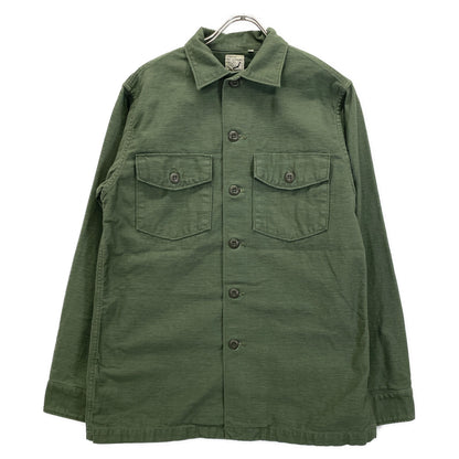 VINTAGE ヴィンテージ カーキ コットン USアーミー ファティーグシャツ ジャケット 1