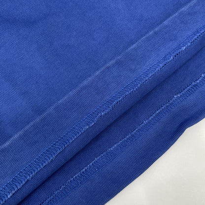 DOLCE&GABBANA ドルチェアンドガッバーナ ﾌﾞﾙｰ×ｵﾚﾝｼﾞ ﾛｺﾞ刺繍 Tｼｬﾂ トップス XS