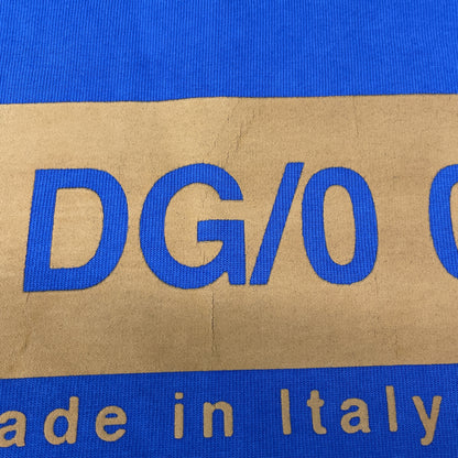 DOLCE&GABBANA ドルチェアンドガッバーナ ﾌﾞﾙｰ×ｵﾚﾝｼﾞ ﾛｺﾞ刺繍 Tｼｬﾂ トップス XS