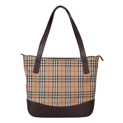 BURBERRY バーバリー ノバチェックｘレザー ハンドバッグ