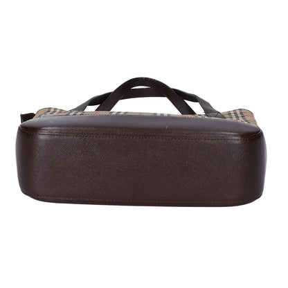 BURBERRY バーバリー ノバチェックｘレザー ハンドバッグ