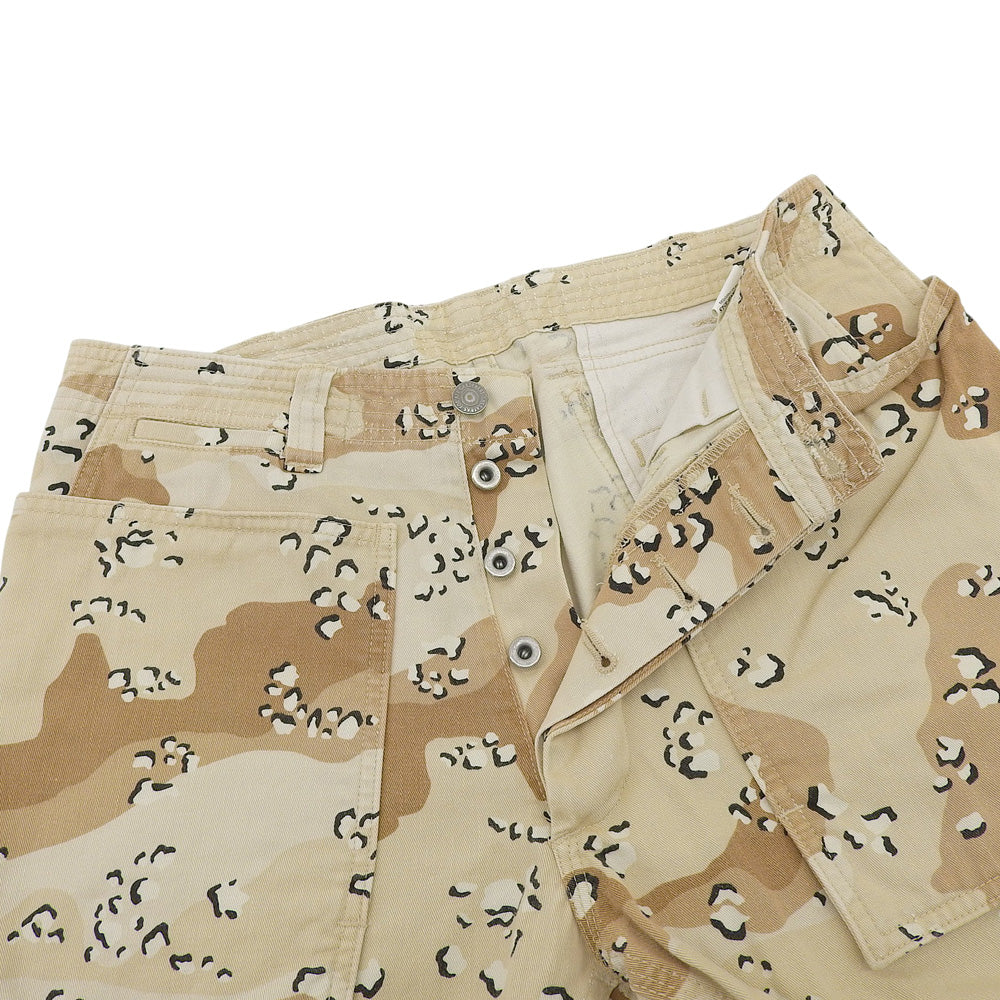 SASSAFRAS ササフラス チョコチップ 迷彩 フォールリーフパンツ ボトムス メンズ ベージュ系 S ボトムス S