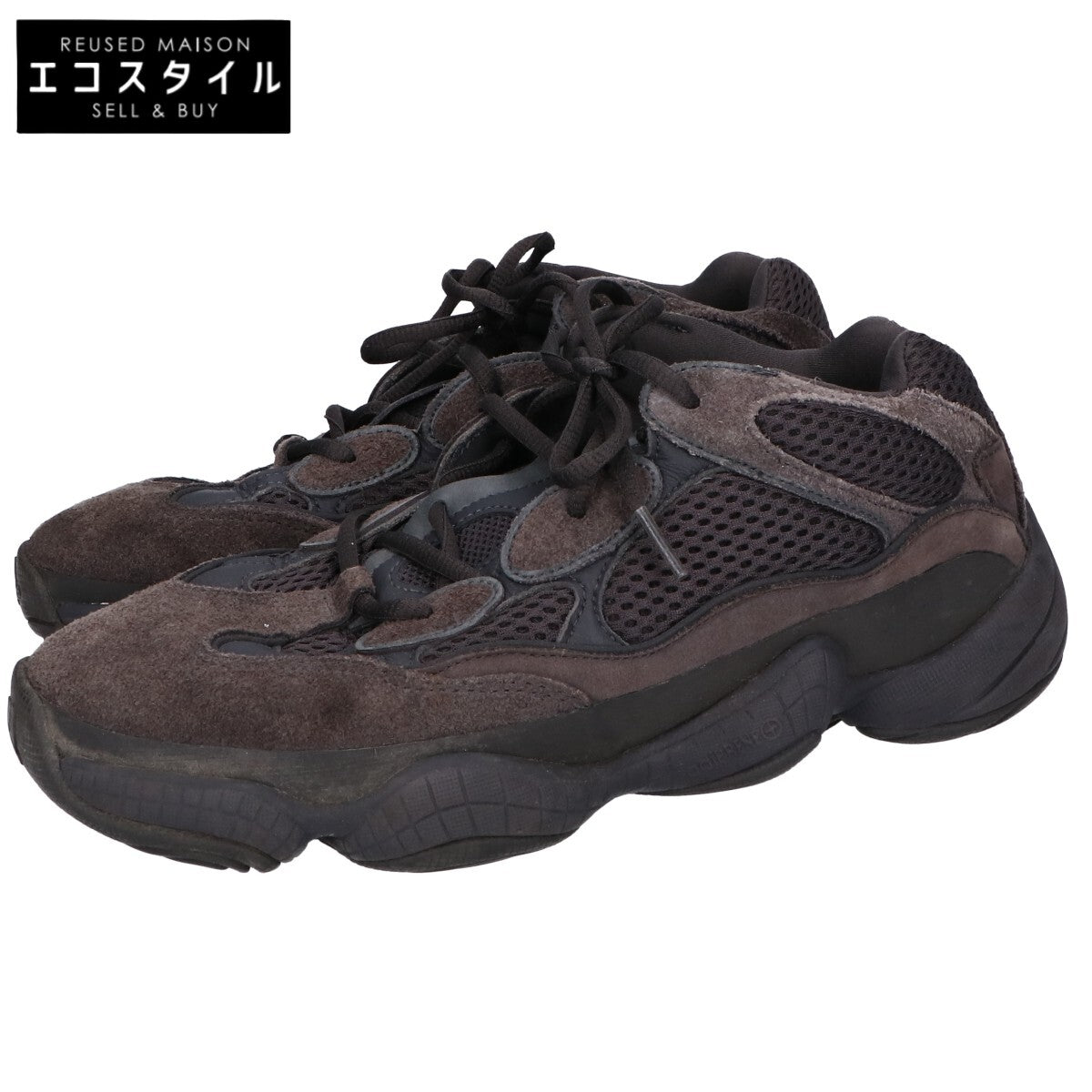 adidas アディダス F36640 イージー500 "ユーティリティ ブラック" メッシュ シューズ 26.5