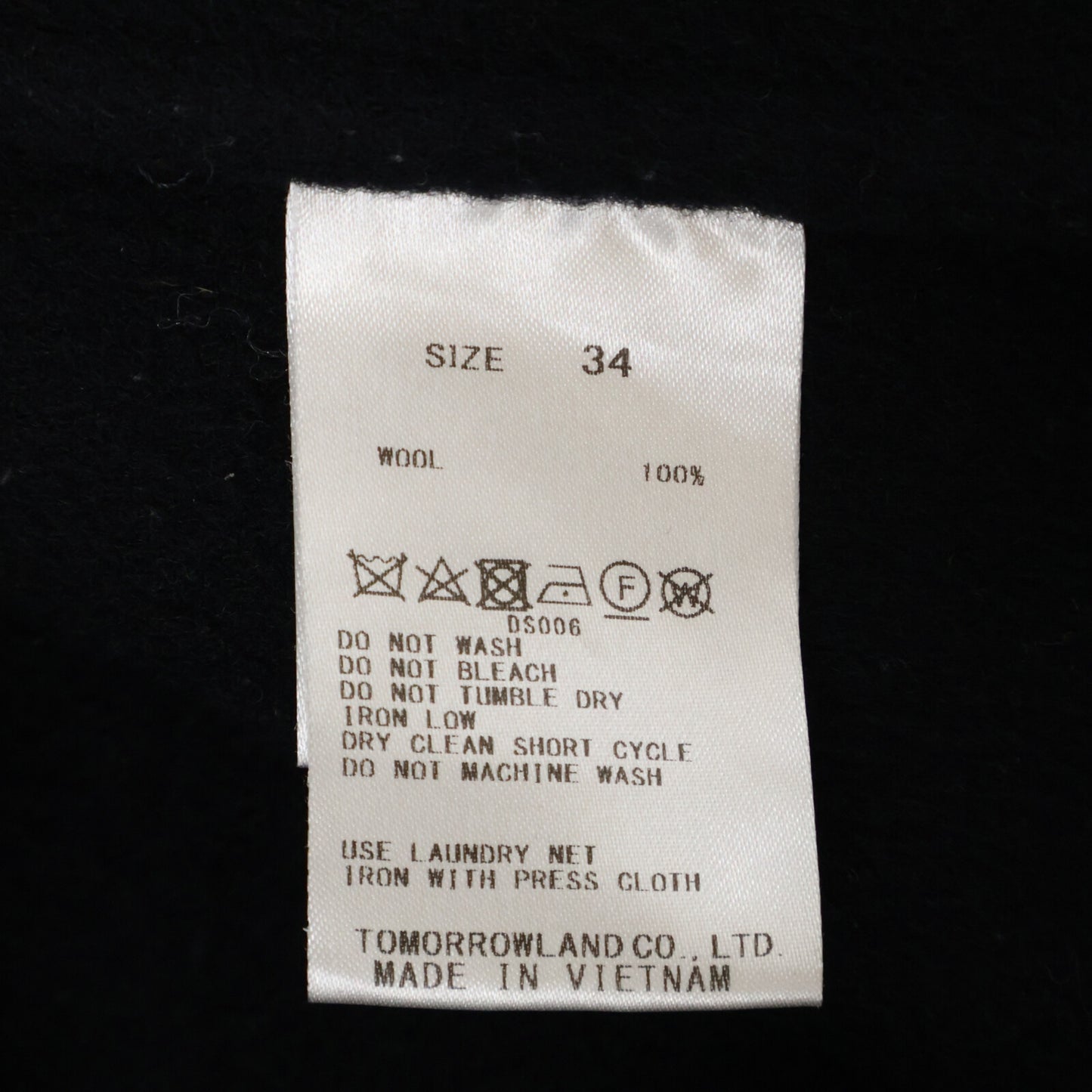 BALLSEY ボールジー ﾈｲﾋﾞｰ ﾌﾟﾚﾐｱﾑｳｰﾙﾘﾊﾞｰ ﾌｰﾃﾞｯﾄﾞｼｮｰﾄｺｰﾄ コート 34