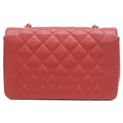 CHANEL シャネル 2番台 キャビアスキン レッド ダイアナ25 チェーンショルダーバッグ ショルダーバッグ
