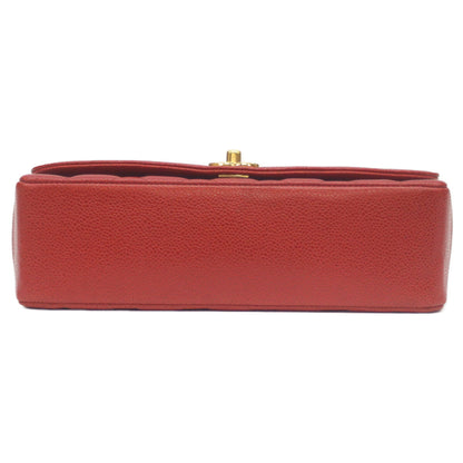 CHANEL シャネル 2番台 キャビアスキン レッド ダイアナ25 チェーンショルダーバッグ ショルダーバッグ