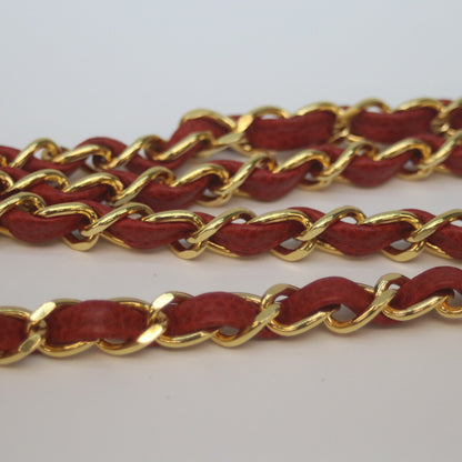 CHANEL シャネル 2番台 キャビアスキン レッド ダイアナ25 チェーンショルダーバッグ ショルダーバッグ