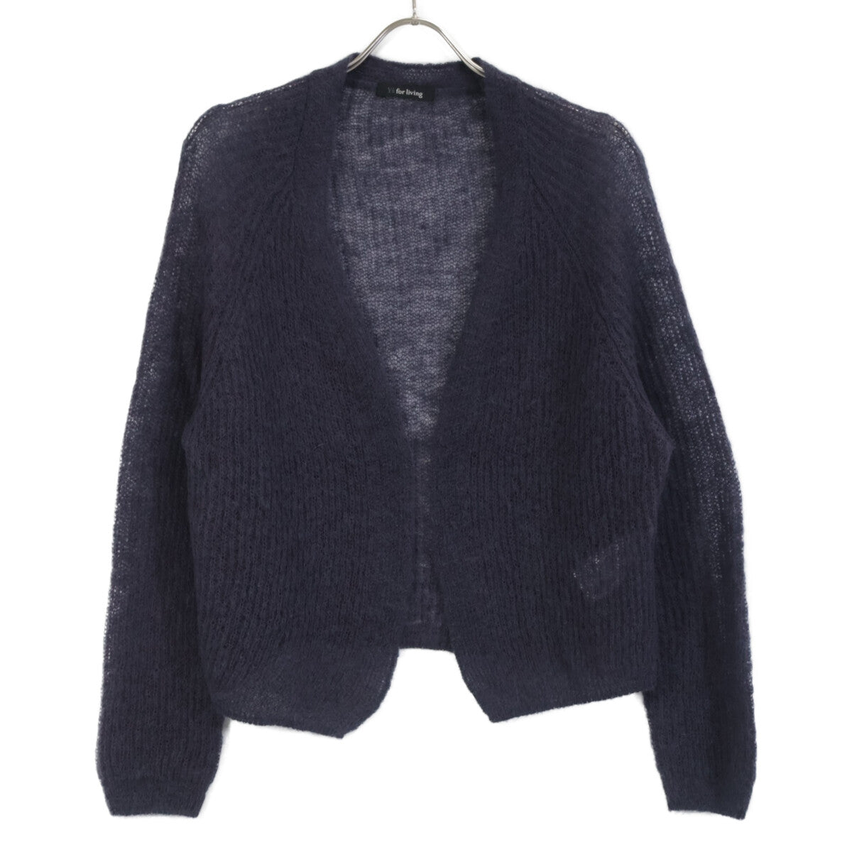 ワイズフォーリビング ﾊﾟｰﾌﾟﾙ ﾓﾍﾔｶｰﾃﾞｨｶﾞﾝ トップス 表記なし