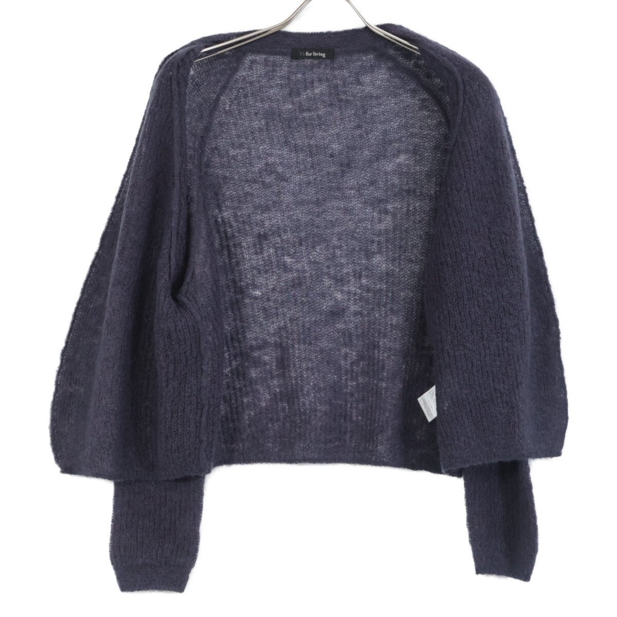 ワイズフォーリビング ﾊﾟｰﾌﾟﾙ ﾓﾍﾔｶｰﾃﾞｨｶﾞﾝ トップス 表記なし