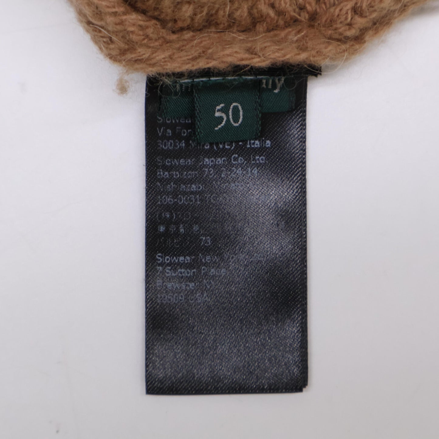 ZANONE ザノーネ ﾌﾞﾗｳﾝ 7ｹﾞｰｼﾞｳｰﾙﾍﾘﾝﾎﾞｰﾝｹｰﾌﾞﾙｸﾙｰﾈｯｸﾆｯﾄ トップス 50