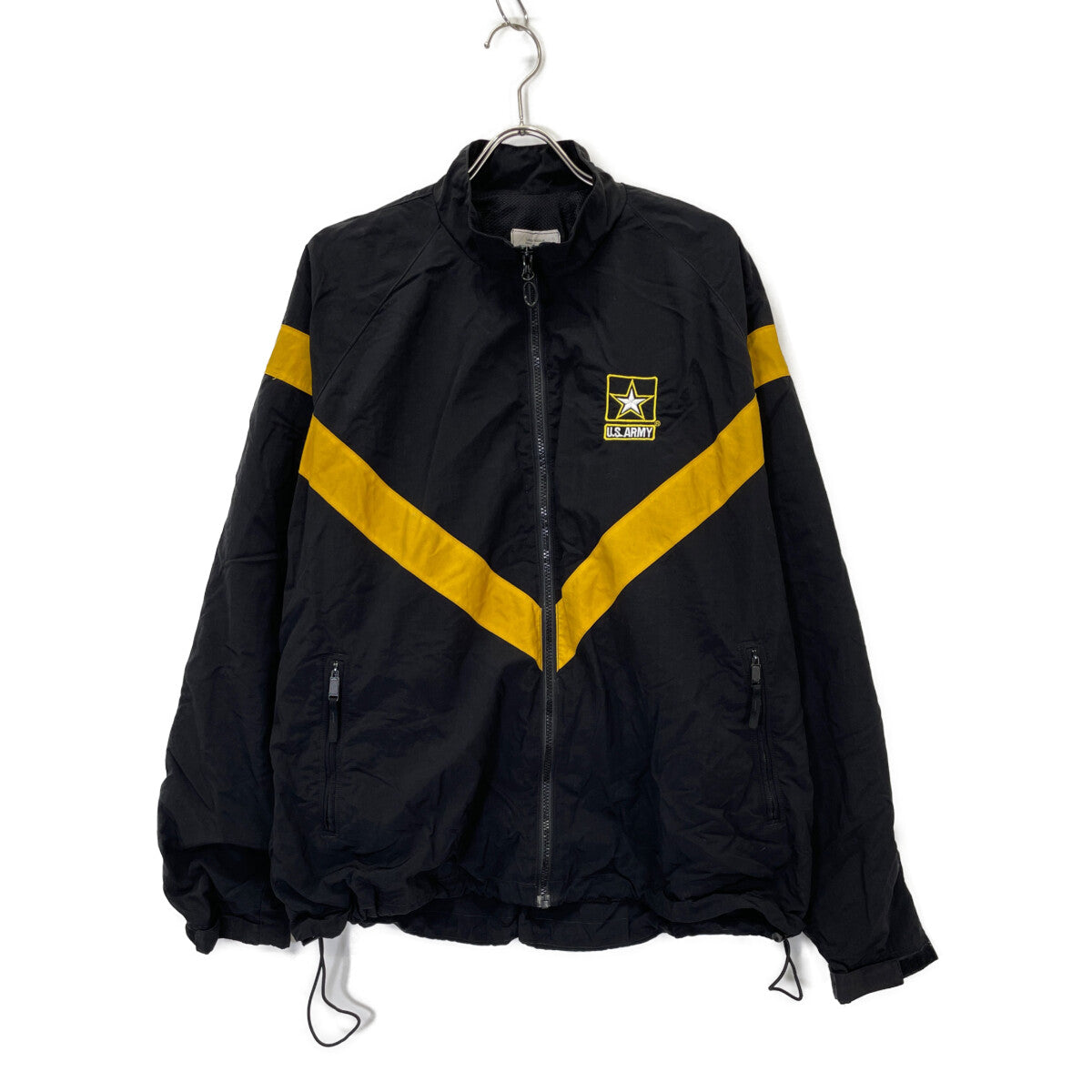 U.S.ARMY ユーエスアーミー ﾌﾞﾗｯｸ×ｲｴﾛｰ APFU ﾅｲﾛﾝっｼﾞｬｹｯﾄ ジャケット L