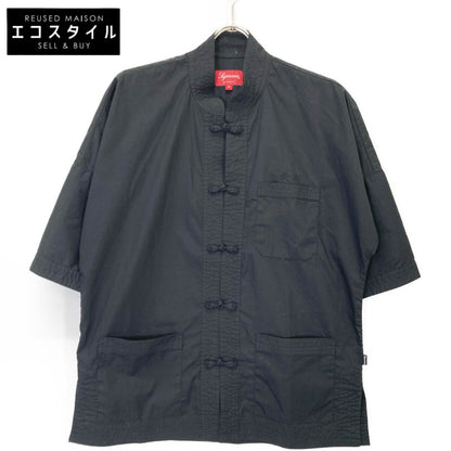 Supreme シュプリーム 17SS ﾌﾞﾗｯｸ KUNG FU SHIRT トップス S