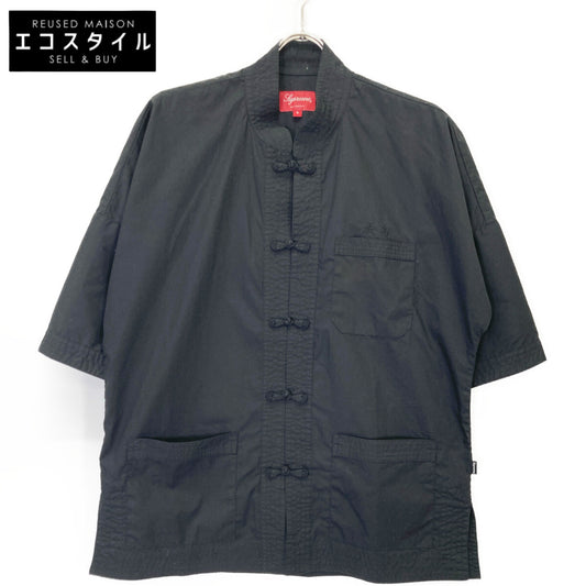 Supreme シュプリーム 17SS ﾌﾞﾗｯｸ KUNG FU SHIRT トップス S