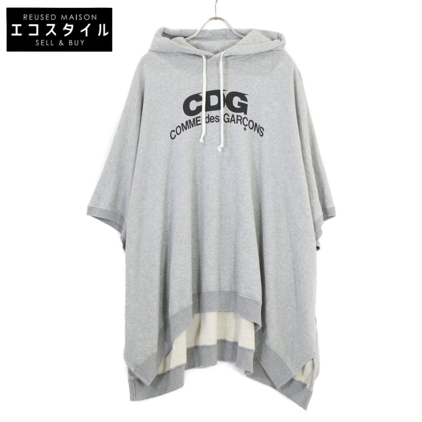 CDG シーディージー ｸﾞﾚｰ ﾉｰｽﾘｰﾌﾞﾊﾟｰｶｰ トップス XL