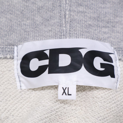 CDG シーディージー ｸﾞﾚｰ ﾉｰｽﾘｰﾌﾞﾊﾟｰｶｰ トップス XL
