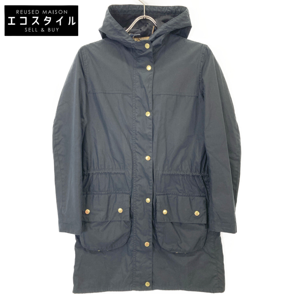 Barbour バブアー 1502075 ﾌﾞﾗｯｸ Wax Durham ｵｲﾙﾄﾞ ｺｰﾄ コート 38