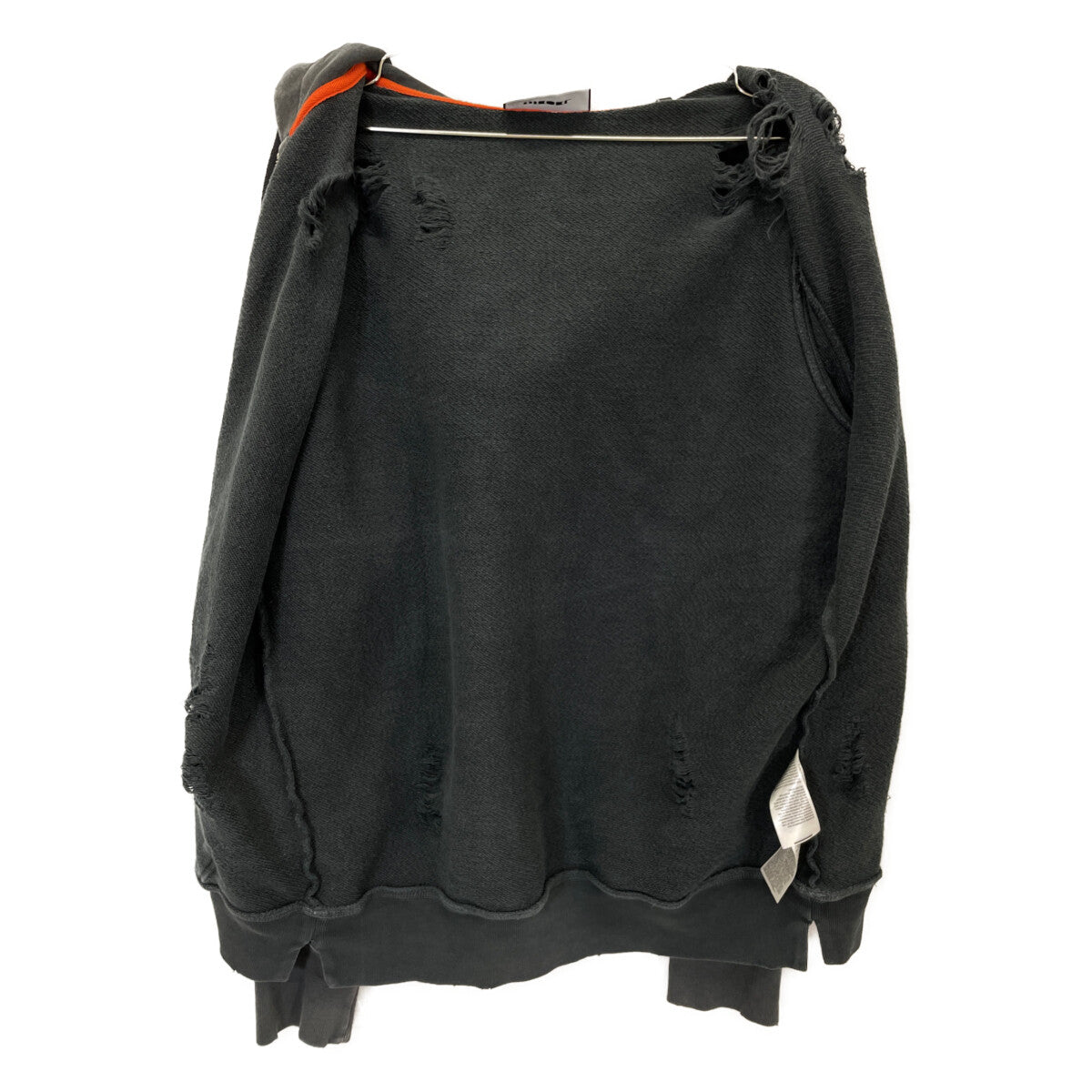 DIESEL ディーゼル BG000014 ｸﾞﾚｰ ﾀﾞﾒｰｼﾞ加工 ｼﾞｯﾌﾟｱｯﾌﾟﾊﾟｰｶｰ ジャケット S