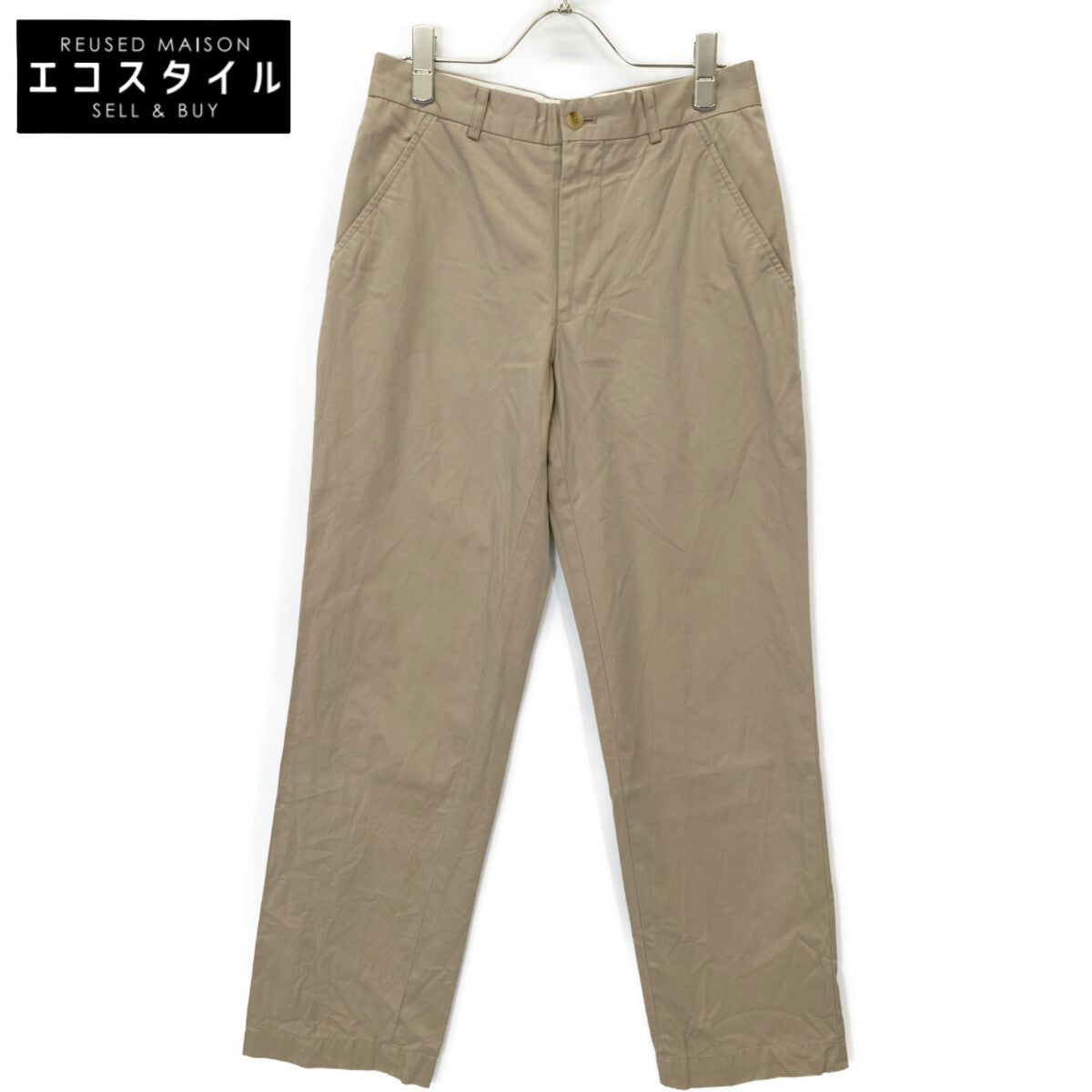 COMMEdesGARCONS HOMME PLUS コムデギャルソンオムプリュス 01年製 ﾍﾞｰｼﾞｭ ｺｯﾄﾝ ﾁﾉﾊﾟﾝﾂ ボトムス S