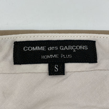 COMMEdesGARCONS HOMME PLUS コムデギャルソンオムプリュス 01年製 ﾍﾞｰｼﾞｭ ｺｯﾄﾝ ﾁﾉﾊﾟﾝﾂ ボトムス S