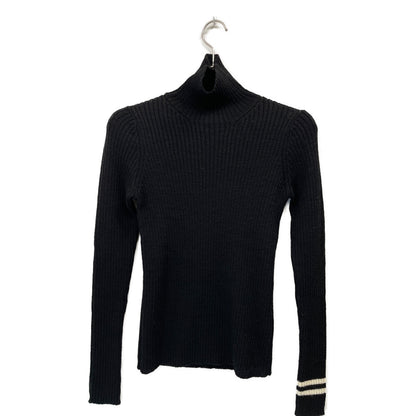 Y's ワイズ YV-K25-187 ﾌﾞﾗｯｸ ﾗｲﾝ ﾀｰﾄﾙﾈｯｸ ﾆｯﾄ トップス 2