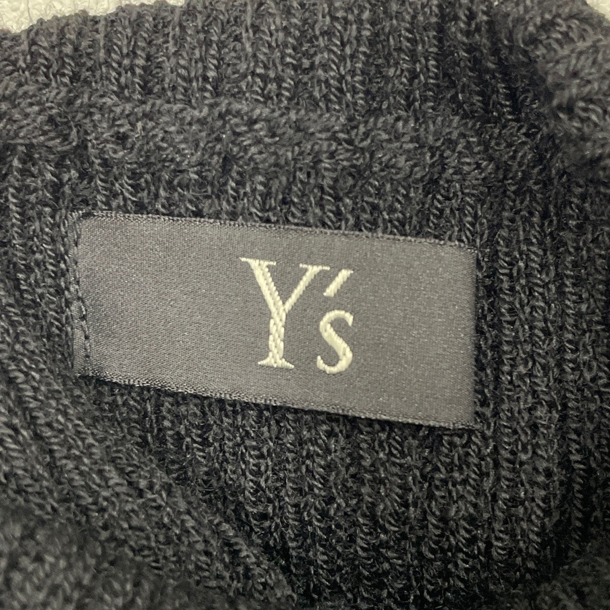 Y's ワイズ YV-K25-187 ﾌﾞﾗｯｸ ﾗｲﾝ ﾀｰﾄﾙﾈｯｸ ﾆｯﾄ トップス 2