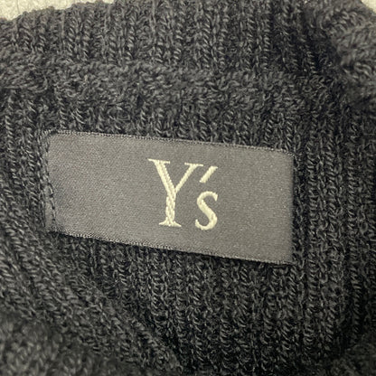 Y's ワイズ YV-K25-187 ﾌﾞﾗｯｸ ﾗｲﾝ ﾀｰﾄﾙﾈｯｸ ﾆｯﾄ トップス 2