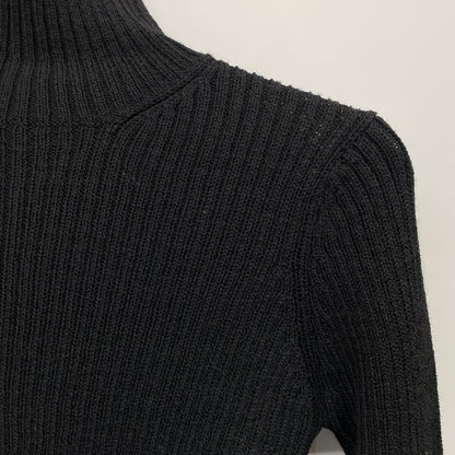 Y's ワイズ YV-K25-187 ﾌﾞﾗｯｸ ﾗｲﾝ ﾀｰﾄﾙﾈｯｸ ﾆｯﾄ トップス 2