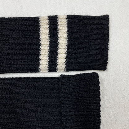 Y's ワイズ YV-K25-187 ﾌﾞﾗｯｸ ﾗｲﾝ ﾀｰﾄﾙﾈｯｸ ﾆｯﾄ トップス 2