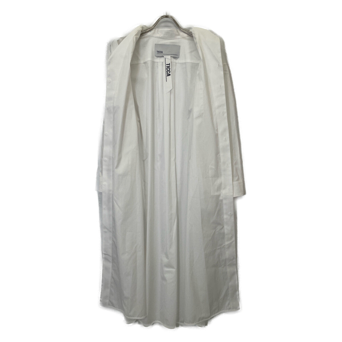 TICCA ティッカ ﾎﾜｲﾄ ｵｰﾌﾟﾝｶﾗｰｼｬﾂﾜﾝﾋﾟｰｽ ワンピース F