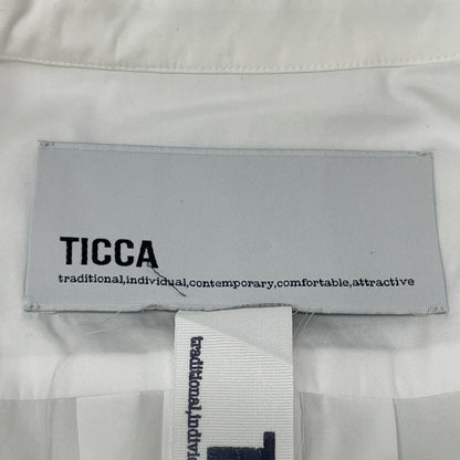 TICCA ティッカ ﾎﾜｲﾄ ｵｰﾌﾟﾝｶﾗｰｼｬﾂﾜﾝﾋﾟｰｽ ワンピース F
