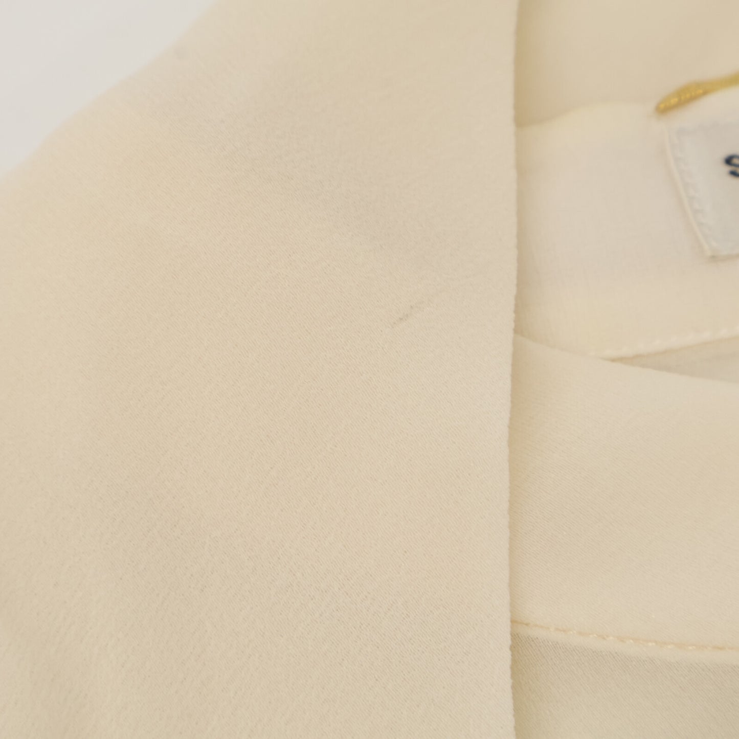 SAINT LAURENT PARIS サンローランパリ 13年 ｱｲﾎﾞﾘｰ シルク　339635 YA58A ｼｰｽﾙｰｼｬﾂ　エディ期 トップス 36