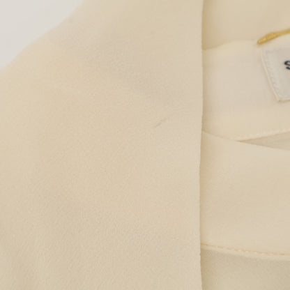 SAINT LAURENT PARIS サンローランパリ 13年 ｱｲﾎﾞﾘｰ シルク　339635 YA58A ｼｰｽﾙｰｼｬﾂ　エディ期 トップス 36