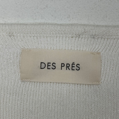 DES PRES デプレ 24年 ﾎﾜｲﾄ ﾘﾈﾝﾌｧﾌﾞﾘｯｸｺﾝﾋﾞ ﾛﾝｸﾞｼﾞﾚ ベスト F