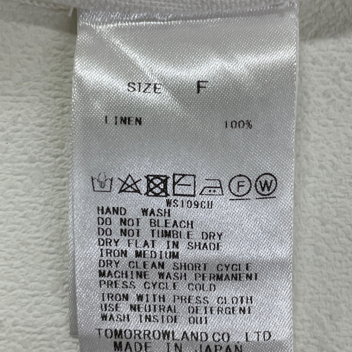 DES PRES デプレ 24年 ﾎﾜｲﾄ ﾘﾈﾝﾌｧﾌﾞﾘｯｸｺﾝﾋﾞ ﾛﾝｸﾞｼﾞﾚ ベスト F