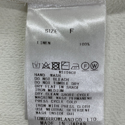 DES PRES デプレ 24年 ﾎﾜｲﾄ ﾘﾈﾝﾌｧﾌﾞﾘｯｸｺﾝﾋﾞ ﾛﾝｸﾞｼﾞﾚ ベスト F