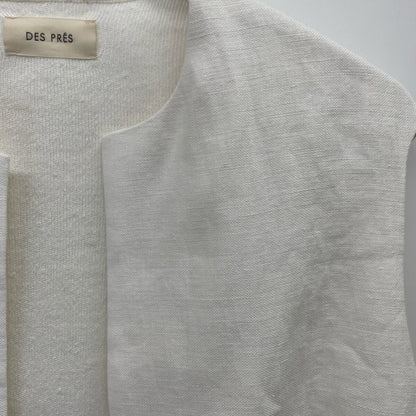 DES PRES デプレ 24年 ﾎﾜｲﾄ ﾘﾈﾝﾌｧﾌﾞﾘｯｸｺﾝﾋﾞ ﾛﾝｸﾞｼﾞﾚ ベスト F