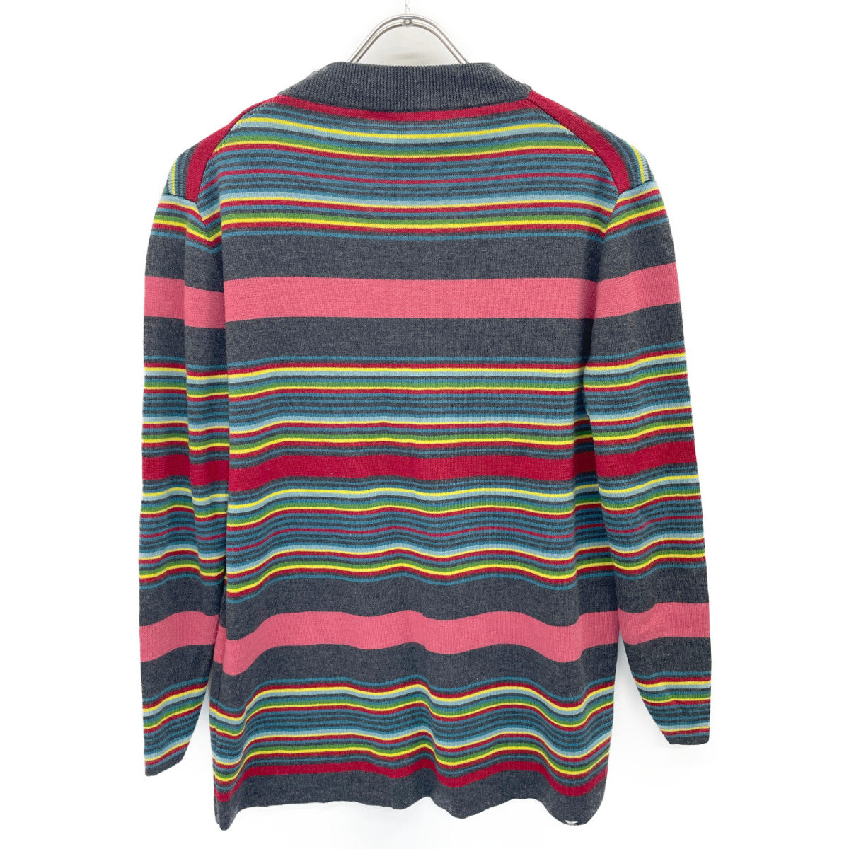 CABaN キャバン ｸﾞﾚｰ系 ﾏﾙﾁｶﾗｰ ｸﾙｰﾈｯｸﾆｯﾄ トップス S