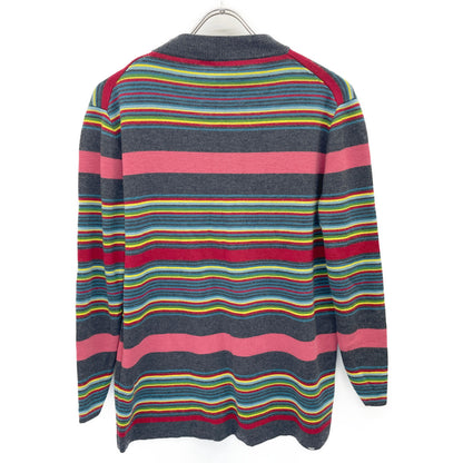 CABaN キャバン ｸﾞﾚｰ系 ﾏﾙﾁｶﾗｰ ｸﾙｰﾈｯｸﾆｯﾄ トップス S