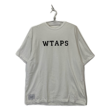 WTAPS ダブルタップス 241ATDT-CSM21 ﾎﾜｲﾄ ﾛｺﾞ 半袖Tｼｬﾂ トップス X3