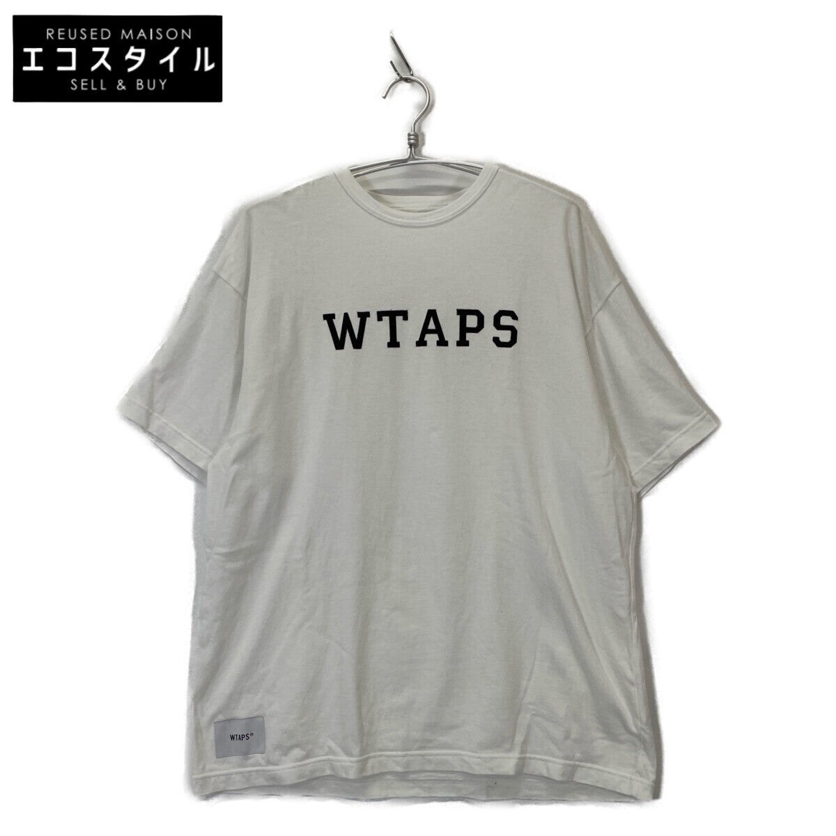 WTAPS ダブルタップス 241ATDT-CSM21 ﾎﾜｲﾄ ﾛｺﾞ 半袖Tｼｬﾂ トップス X3