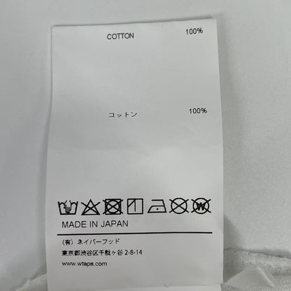 WTAPS ダブルタップス 241ATDT-CSM21 ﾎﾜｲﾄ ﾛｺﾞ 半袖Tｼｬﾂ トップス X3