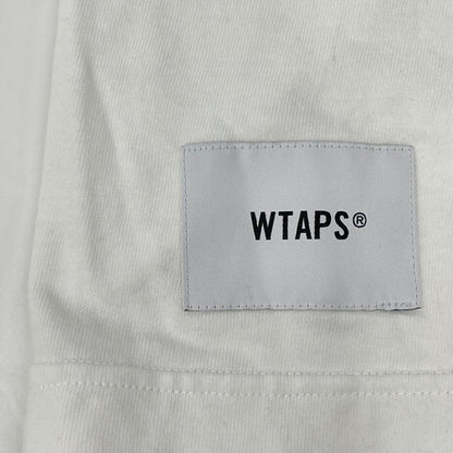 WTAPS ダブルタップス 241ATDT-CSM21 ﾎﾜｲﾄ ﾛｺﾞ 半袖Tｼｬﾂ トップス X3